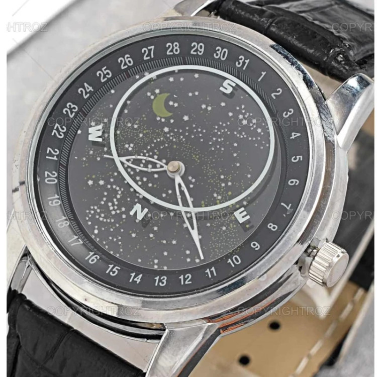 ساعت مچی مردانه گلکسی GALAXY طرح کهکشانی مدل 1800 دارای جعبه